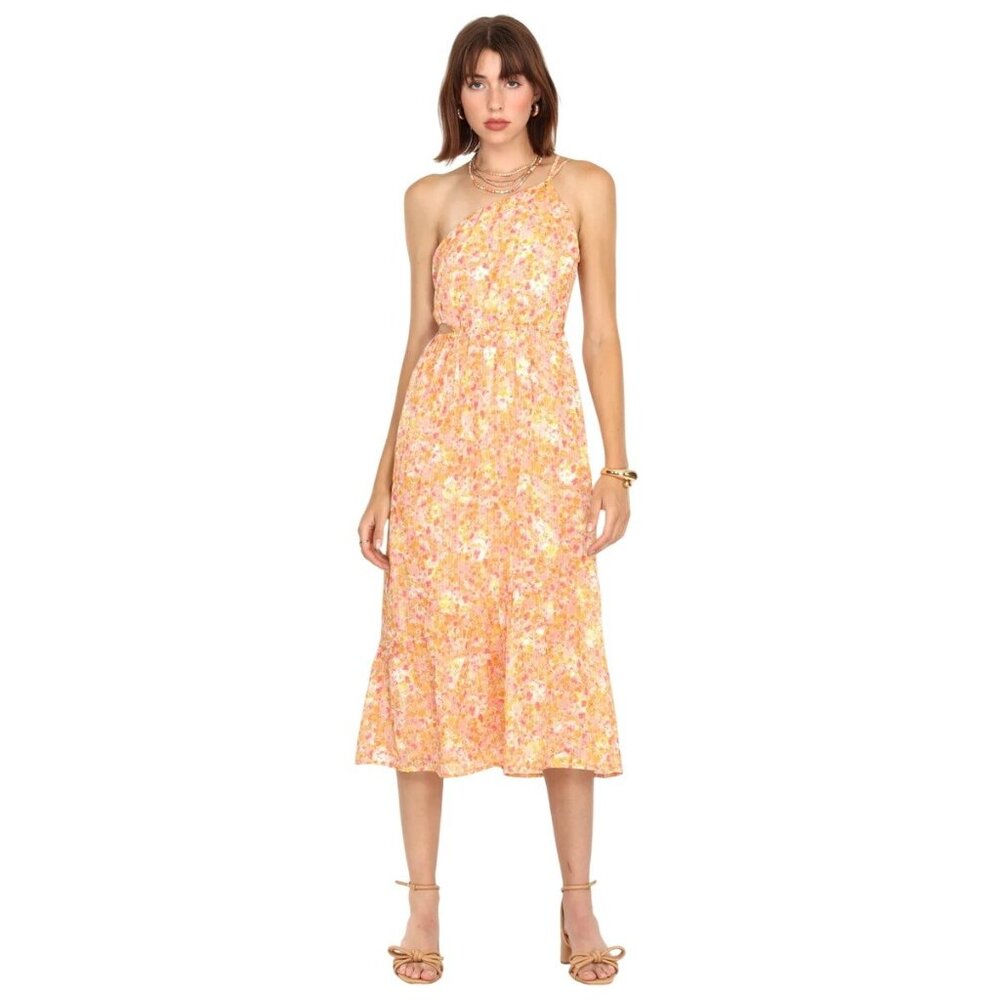 Greylin Reya Dress Womens XL Orange Garden Party Feminine Romantic Brunch Boho